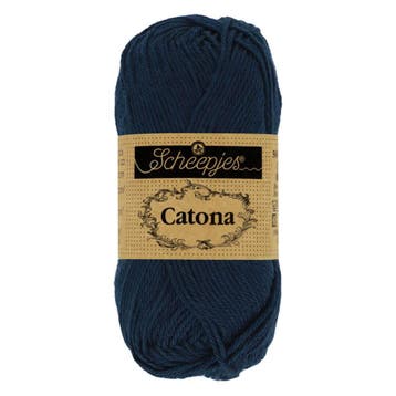 Scheepjes Catona 50g - 124 Ultramarine, Ophalen of Verzenden, Nieuw, Breien of Haken, Wol of Garen