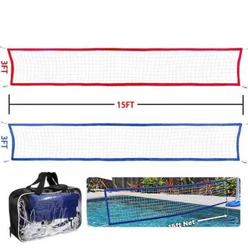 Draagbaar Volleybal Net 450 cm – Opvouwbaar met Tas, Verzenden, Nieuw