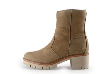 Ayana Enkellaarzen in maat 41 Beige, Verzenden, Beige, Lage of Enkellaarzen, Zo goed als nieuw