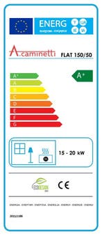 Inbouw Houtkachel Flat 150x50, Nieuw