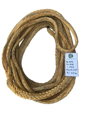 Hawk-Line Touw HMPE - 1 oog 20mtr 24mm 47Ton  Dyneema afg..., Verzenden, Nieuw