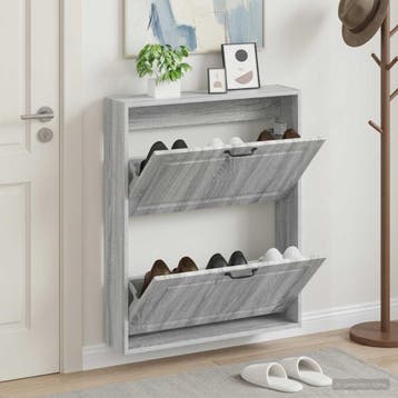 vidaXL Wandgemonteerde Schoenkast UTRECHT 71 x 17 x 86 cm, Verzenden, Nieuw