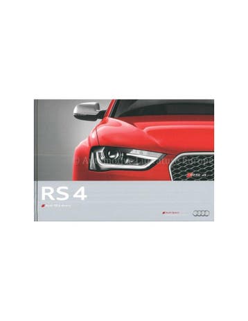 2012 AUDI RS4 AVANT HARDCOVER BROCHURE ENGELS, Boeken, Nieuw, Audi, Author