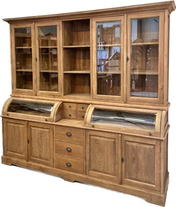 Kruidenierskasten van massief hout !!UIT VOORRAAD GELEVERD!!, Huis en Inrichting, Kasten | Buffetkasten, Teakhout, Nieuw, Ophalen of Verzenden