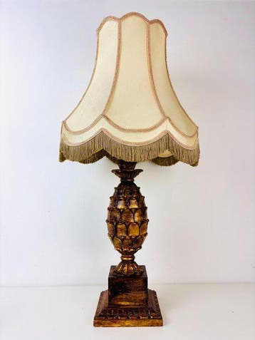 Lamp - Grote ananas tafellamp – Hollywood Regency 1970 -, Nieuw
