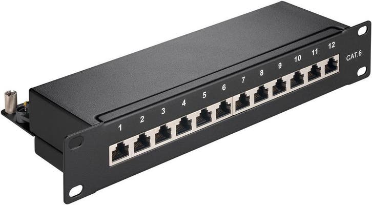 CAT 6 patchpaneel, 10 inch, 12-poorts, Computers en Software, Servers, Nieuw, Ophalen of Verzenden