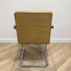 Design Vitra Visasoft vergaderstoelen, bruin leder, Huis en Inrichting, Stoelen, Ophalen of Verzenden, Gebruikt, Leer, Eén