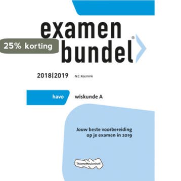Examenbundel havo Wiskunde A 2018/2019 9789006429497, Verzenden, Gelezen, N.C. Keemink