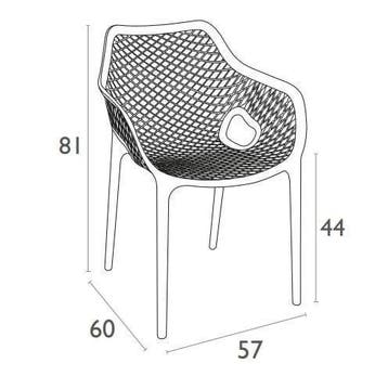 Tuinstoel  Air XL  Avocado Groen  Siesta, Verzenden, Nieuw