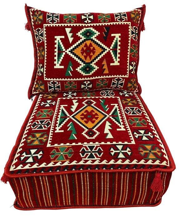 Kelim - 60 cm - 60 cm - Poef en kussen, Antiek en Kunst, Kunst | Designobjecten
