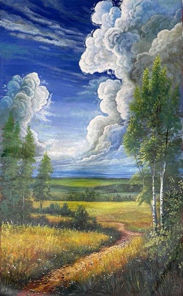 Hung Richard (1966) - Le souffle du ciel 130 80 cm