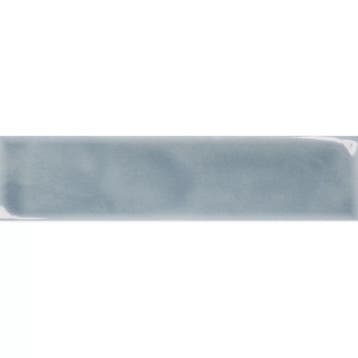 Wandtegel Sartoria Handvorm Azul Lichtblauw Glans 5x25, Nieuw, 20 tot 40 cm, 10 m² of meer, Wandtegels