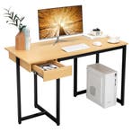 LIVSK Computerbureau 120 x 55 x 75 cm - Verstelbare Voetsteu, Huis en Inrichting, Verzenden, Nieuw