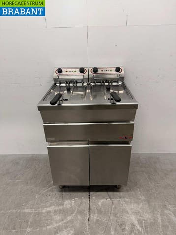 RVS Stilfer Dubbele Friteuse 2 x 12 liter 2 x 400V Horeca, Ophalen of Verzenden, Gebruikt