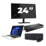 HP EliteBook 840 G9 -   i5-12e 8GB  - 256GB  + 1x 24 inch, Qwerty, Verzenden, 8 GB, Refurbished