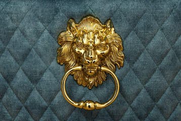 Barokke stoel CASTLE DELUXE benzine fluweel goud roestvrij, Ophalen of Verzenden, Nieuw