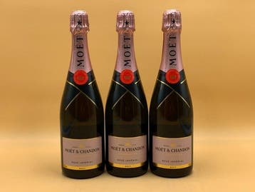 Moët & Chandon, Rosé Impérial - Champagne Brut - 3 Fles, Nieuw
