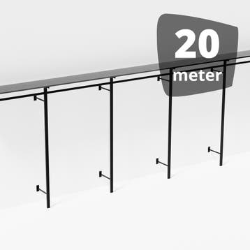 Italiaans design Suspence recht frame set 20 meter, Ophalen of Verzenden