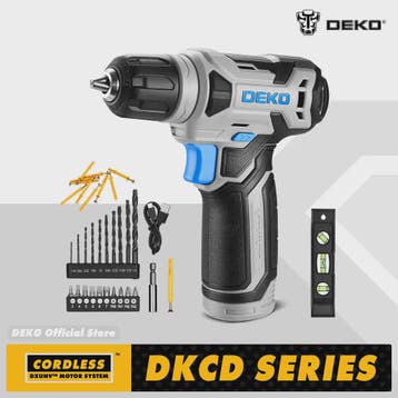 DEKO 8V Draadloze Boormachine Set met 42 Delige Accessoires, Doe-het-zelf en Verbouw, Gereedschap | Boormachines, Verzenden, Nieuw