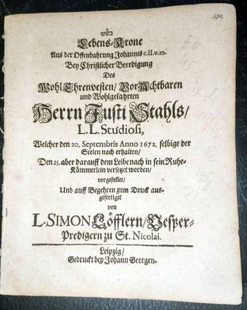 Löffler, Simon - Lebens-Krone Aus der Offenbahrung Johannis