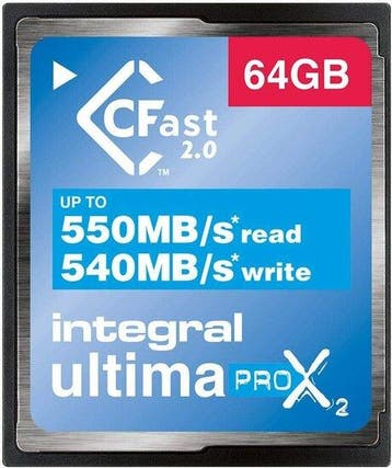 CFast UltimaPro X2 64GB 550 MB/sec, Ophalen of Verzenden, Nieuw
