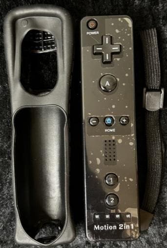 Wii Remote Controller Motion Plus Zwart+Silicone, Verzenden, Nieuw