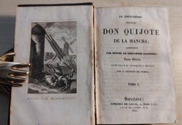 Miguel de Cervantes Saavedra ( el Quijote ) - Don Quijote de, Antiek en Kunst