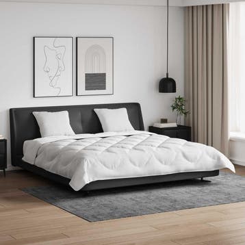 vidaXL Dekbed Set met kussen 3 pcs Wit Microfiber en Dons, Verzenden, Nieuw, Wit