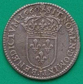 Frankrijk. Louis XIV (1643-1715). 1/12 Écu 1660-I, Limoges