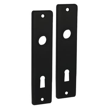 Deurbeslag | Sleutelschild | Starx (Aluminium, Zwart), Verzenden, Nieuw