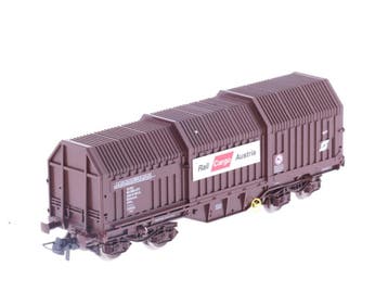 Schaal H0 Roco 47432 DB  telescoopdak wagen #2304 (Wagons), Overige typen, Ophalen of Verzenden, Zo goed als nieuw, Roco