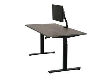 NPR Zit sta bureau YOUP zwart-donkergrijs eiken 120x80, Ophalen of Verzenden, Nieuw in verpakking