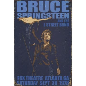 Concert Bord - Bruce Springsteen And The E Street Band 1978, Ophalen of Verzenden, Nieuw, Poster, Artwork of Schilderij