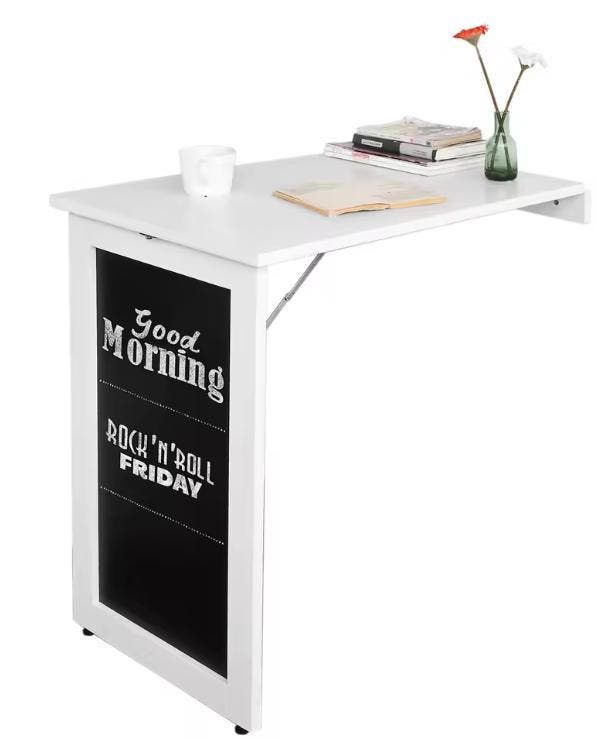 Wandklaptafel met Plank – Wit MDF, 50x75x76 cm, Huis en Inrichting, Keuken | Keukenelementen, Nieuw, Verzenden