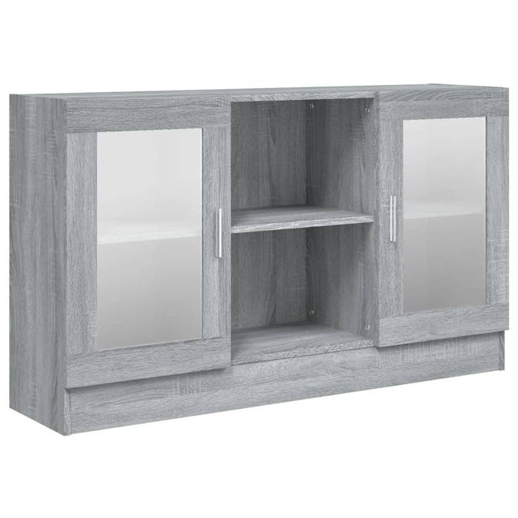 Grijze Vitrinekast Modern | 34% Korting, Huis en Inrichting, Kasten | Vitrinekasten, 25 tot 50 cm, Met deur(en), Zo goed als nieuw