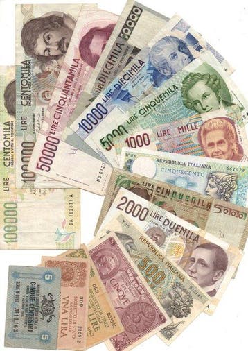 Italië. - 15 banconote - incluso Replacement - various dates, Postzegels en Munten