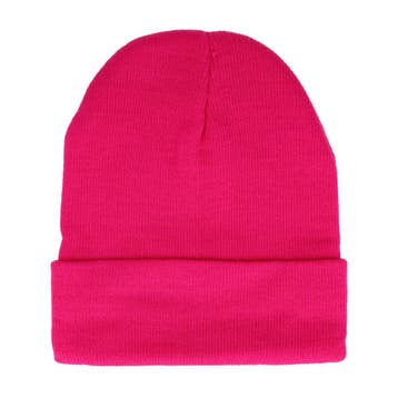 Beanie Muts - Basic - Unisex - Fuchsia Roze, Nieuw