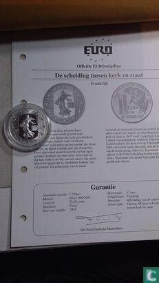Frankrijk 1½ euro 2005 (PROOF) Centenary Separation of C.., Postzegels en Munten, Munten | Europa | Euromunten, Verzenden, Goud