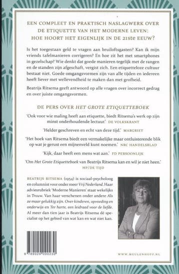 Het Grote Etiquetteboek 9789029090230 Beatrijs Ritsema, Verzenden, Gelezen, Beatrijs Ritsema