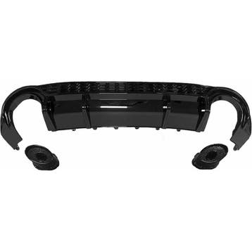 Diffuser Audi S3 Hatchback 8Y RS-Look Zwart met sierstukken, Ophalen of Verzenden, Nieuw
