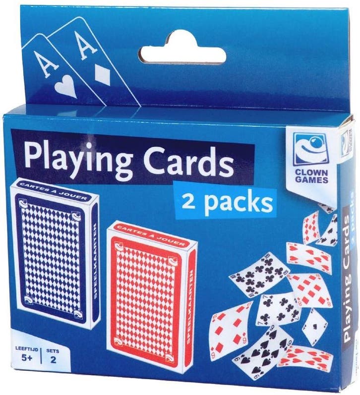 Clown Speelkaarten (2 stuks) | Clown Games - Spelonderdelen, Hobby en Vrije tijd, Gezelschapsspellen | Kaartspellen, Nieuw, Verzenden
