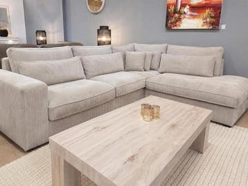 Hoekbank Ijsselstein-Express - velvet banken, Nieuw, 150 cm of meer, Stof, 250 tot 300 cm