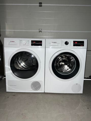 TOPDEAL! BOSCH 8KG WASMACHINE BOSCH 8KG WARMTEPOMPDROGER!, Energieklasse A of zuiniger, 1200 tot 1600 toeren, Minder dan 85 cm