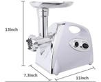 Vleesmolen 2800W – RVS Gehaktmolen met Worstmaker, Verzenden, Nieuw in verpakking