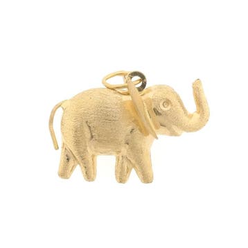 Gouden hanger van een olifant (Hanger of bedel), Ophalen of Verzenden, Gebruikt, Goud, Overige merken