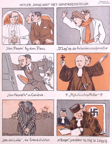 De verschillende gezichten van Hitler op spotprent (Lithos), Verzenden