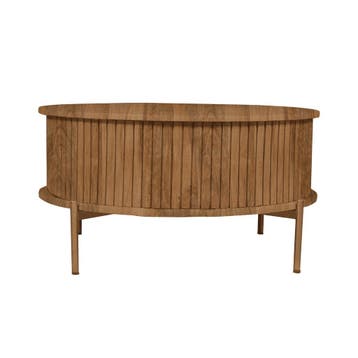Salontafel Madison Natural | 80 cm | Rond | Starfurn, Ophalen of Verzenden, Nieuw