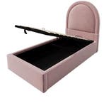 Opklapbed Kinderbed 90x200 cm Fluweel en Opbergruimte, Verzenden, Nieuw