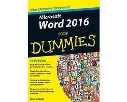 Boek Microsoft Word 2016 voor Dummies 9789045351254, Verzenden, Zo goed als nieuw