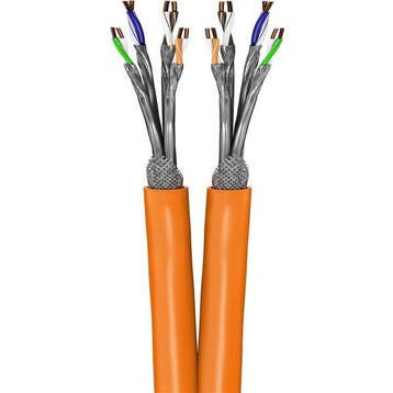 Dubbele netwerkkabel | Cat7 S/FTP | 500 meter, Computers en Software, Pc- en Netwerkkabels, Verzenden, Nieuw
